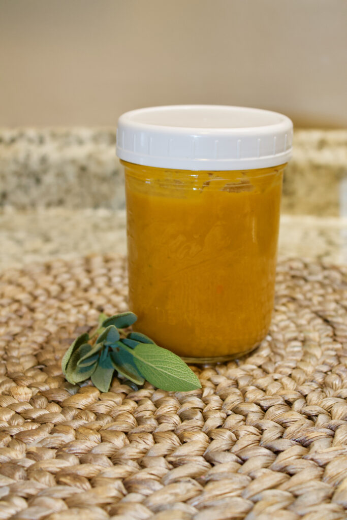 butternut squash soup mason jar